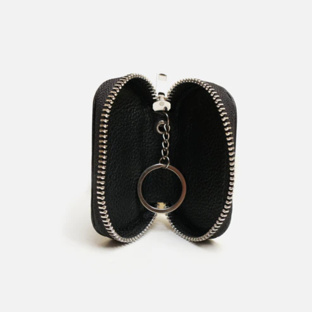 Modish Carry Unisex Vegan Leather Key Holder open interior multiple keys house car organization