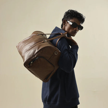 Modish Carry | Coffee Duffle Bag – Stylish Travel Bag for Men & Women