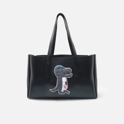 Modish Carry | T-REX Black Tote Bag for Women & Mums – Everyday Handbag