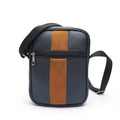 Modish Carry | Suede Stripe Vertical Messenger – Unisex Tech Utility Pouch
