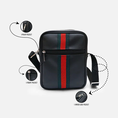 Modish Carry | Sac "GG Stripe Crossbody" – Sling Urbain & Pochette de Voyage