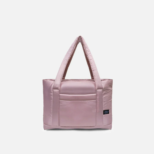 Turkish Rose puffy tote bag