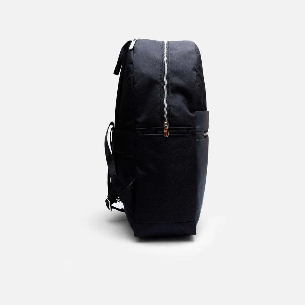 时尚手提包 | 黑色中号男女通用纯素皮革潮流大学包