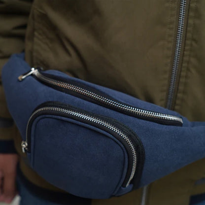 Modish Carry | Navi Suede Fanny Bag – Keep Essentials Handy in Style