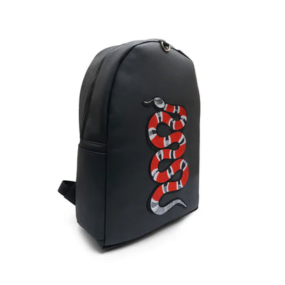 Modish Carry | Embroidered Snake Backpack