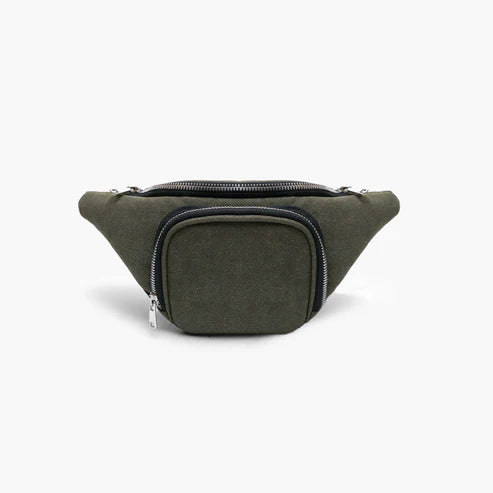 Modish Carry | Olive Green Urban Cross-Body Organizer – Unisex Tech-Carry Satchel