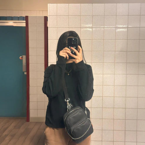 Modish Carry | Black Urban Crossbody – Unisex Daily Shoulder Bag