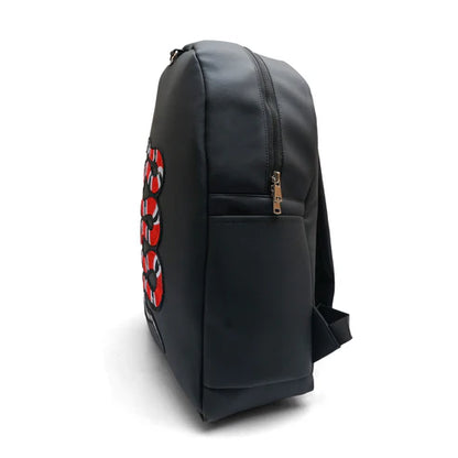 Modish Carry | Embroidered Snake Backpack