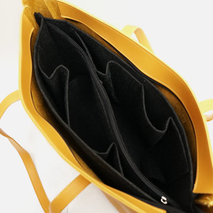 Modish Carry | Basic Yellow Tote Bag – Stylish Handbag for Women & Mums